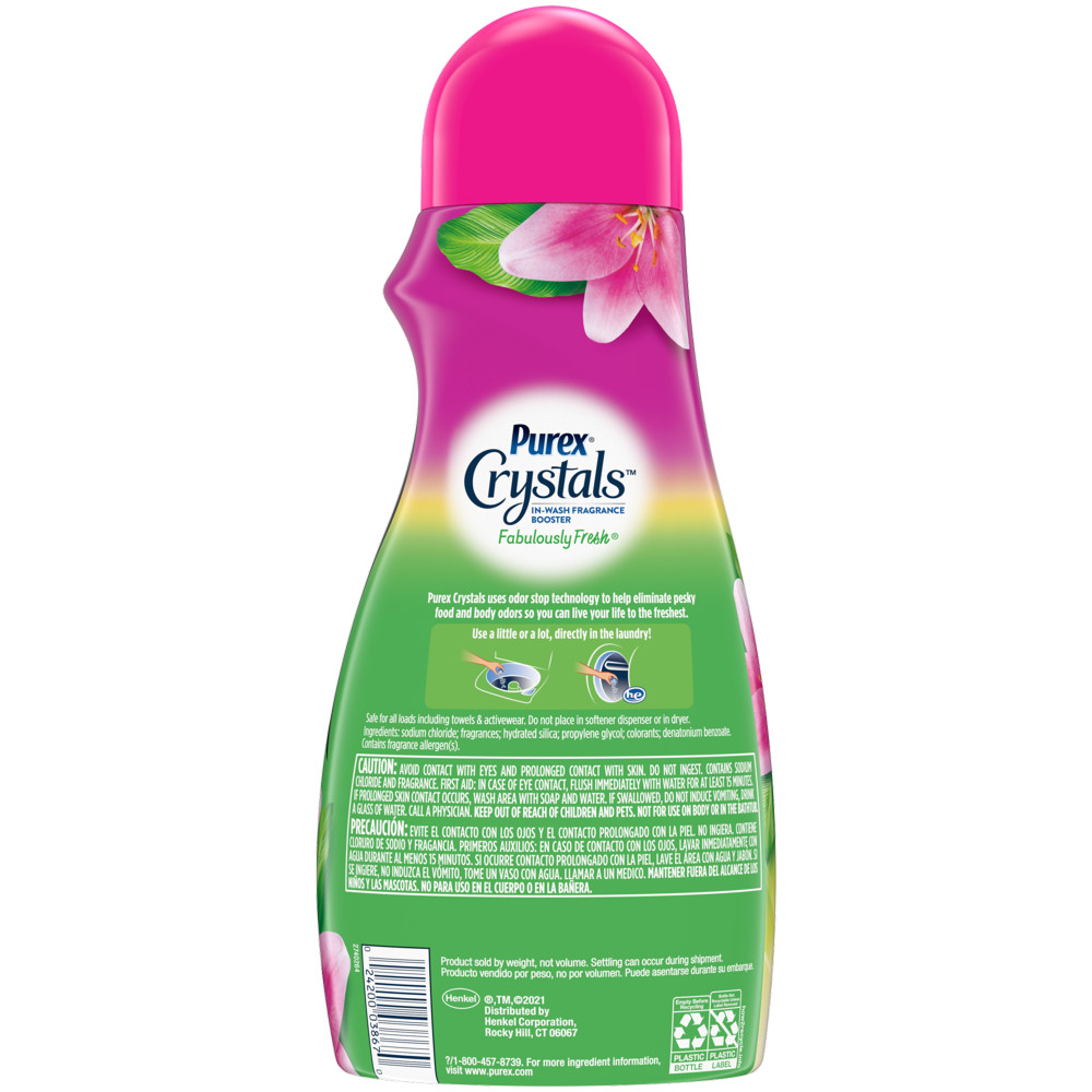 Crystals In-Wash Fragrance and Scent Booster, Fabulously Fresh, 39 Ounce