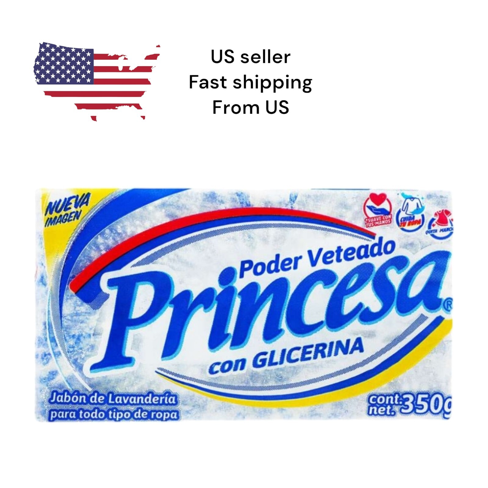 Princesa Jabón De Barra Para Lavar💯🇲🇽 350g / Princesa Laundry Soap Bar 12.3oz