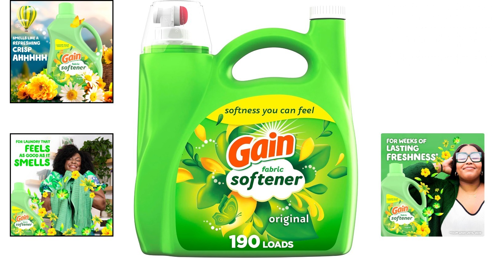Fabric Softener Scent 140 fl oz 190 Loads HE Compatible 1 Pack