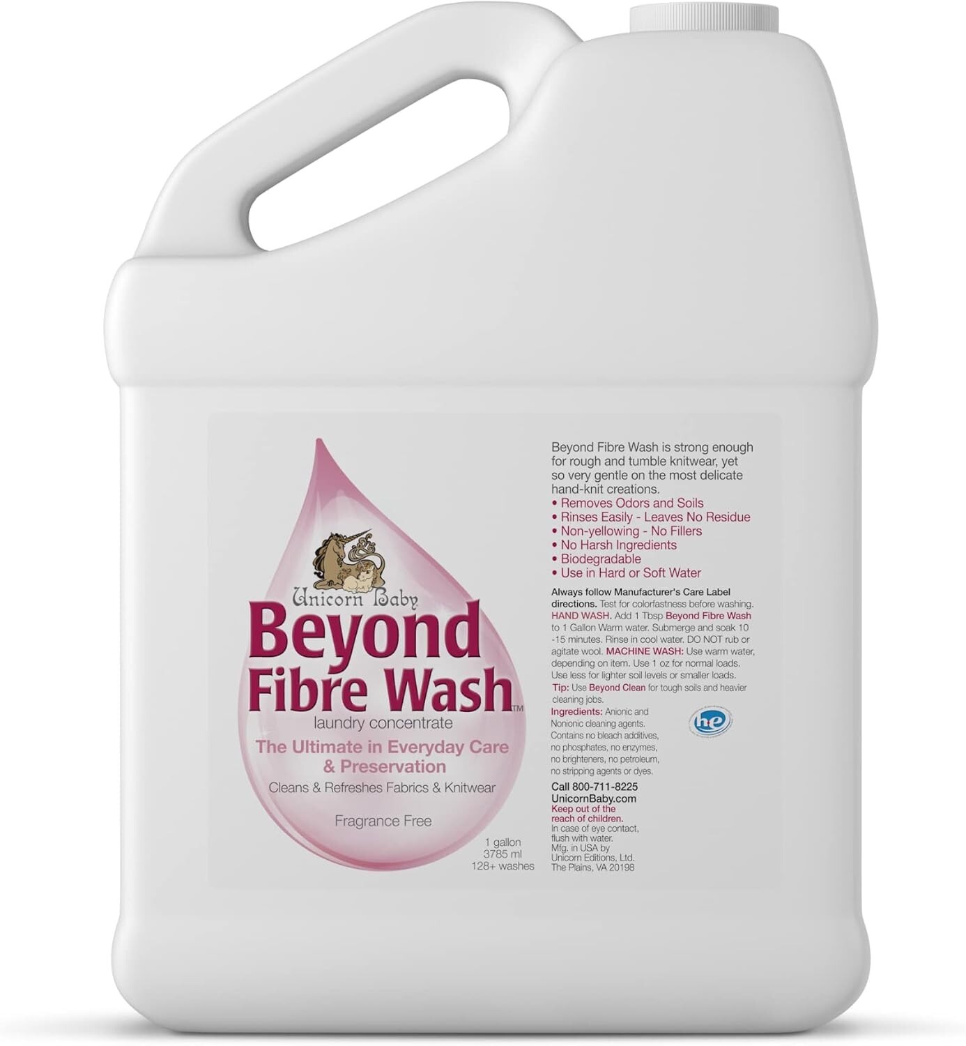 UNICORN beyond FIBRE WASH. Daily Wash Detergent for All Types of Fibers. Delicat