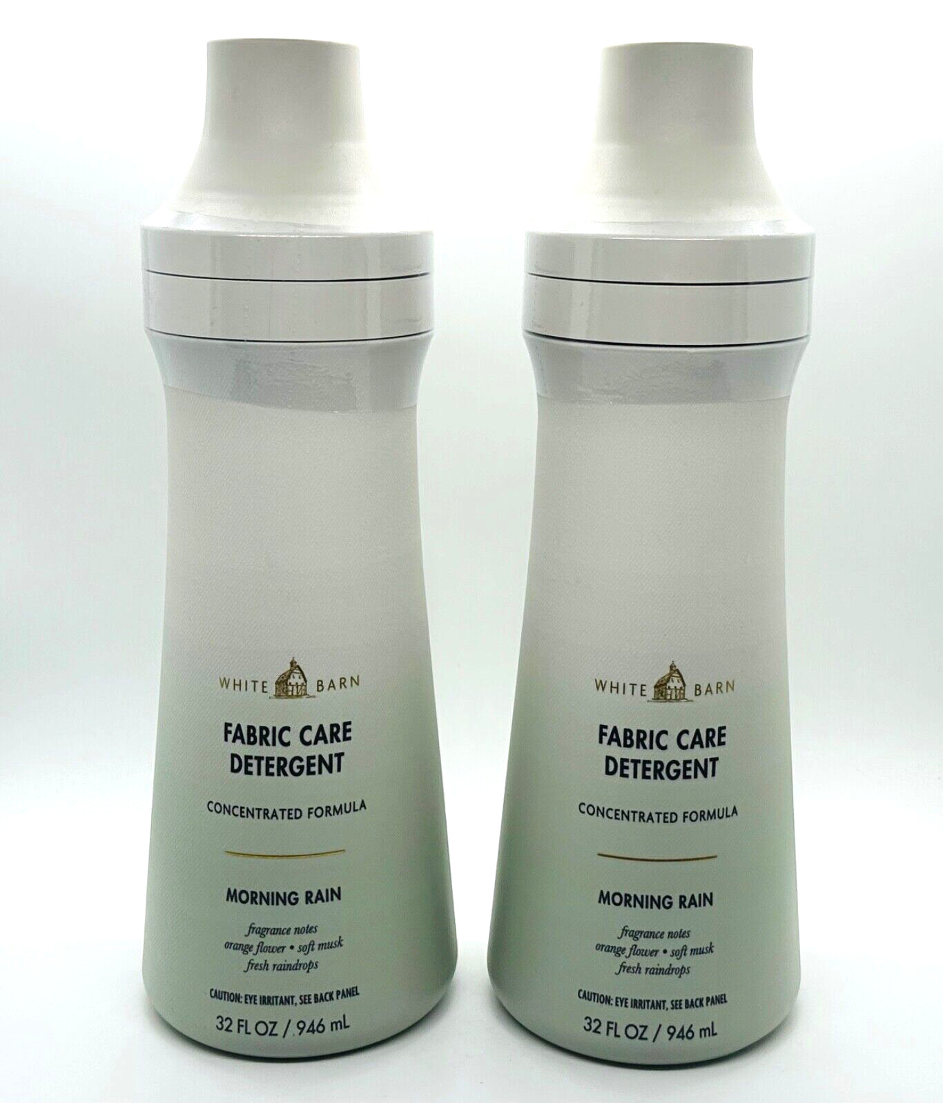 2-Pack Bath & Body Works MORNING RAIN Laundry Fabric Care Detergent 32 oz