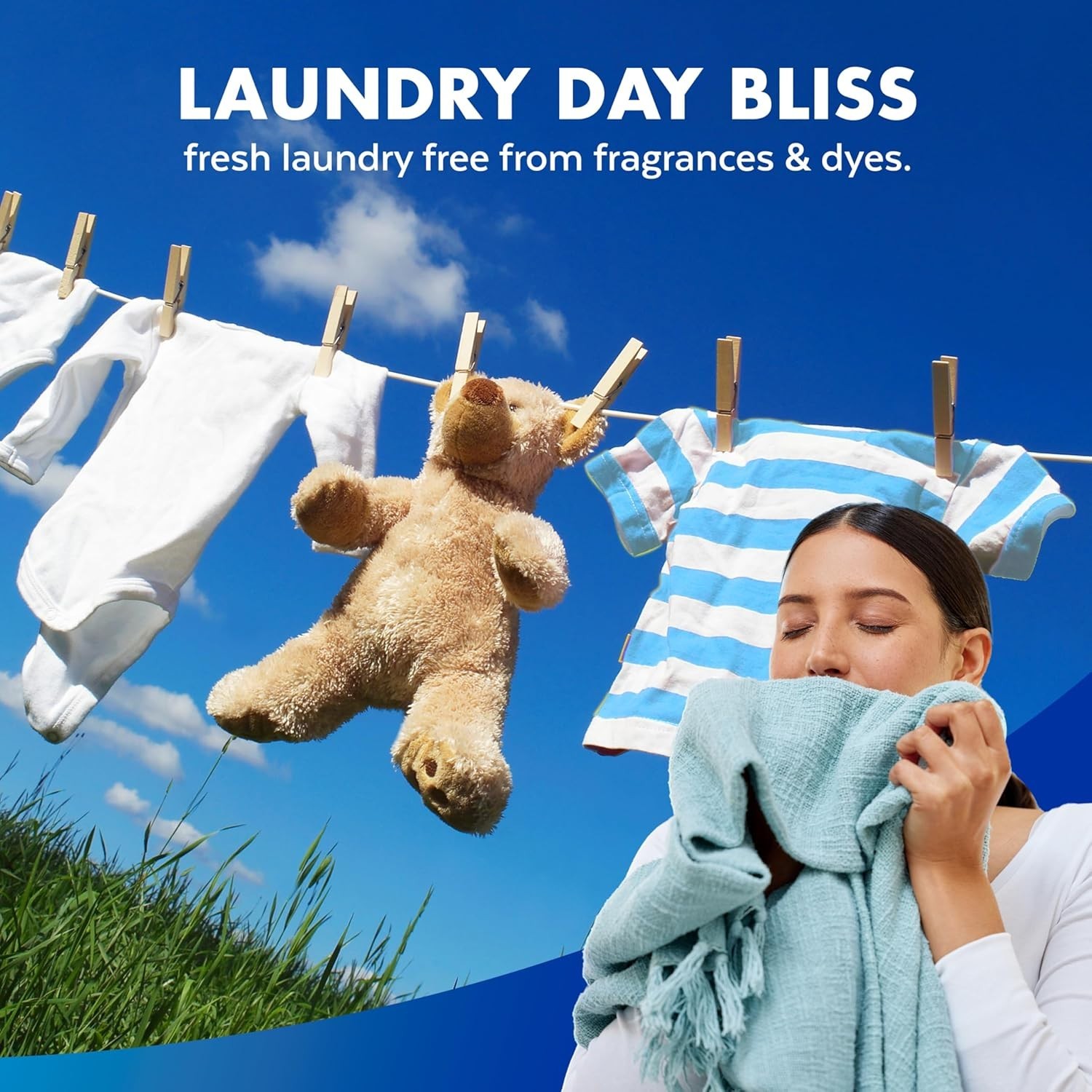 Laundry Sanitizer Additive, Free & Clear, Free from Fragrance and Dyes, 0% Bleac