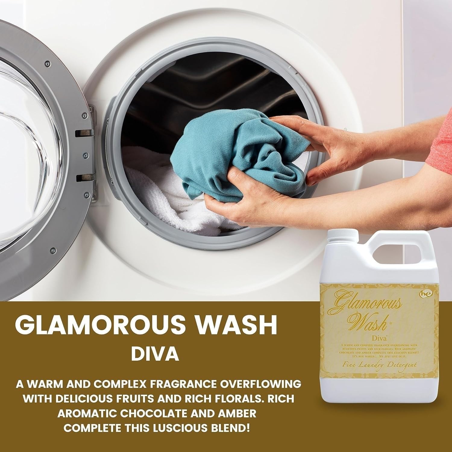 32 Fl Oz Tyler Glam Wash: Biodegradable Laundry Detergent for Sensitive Skin