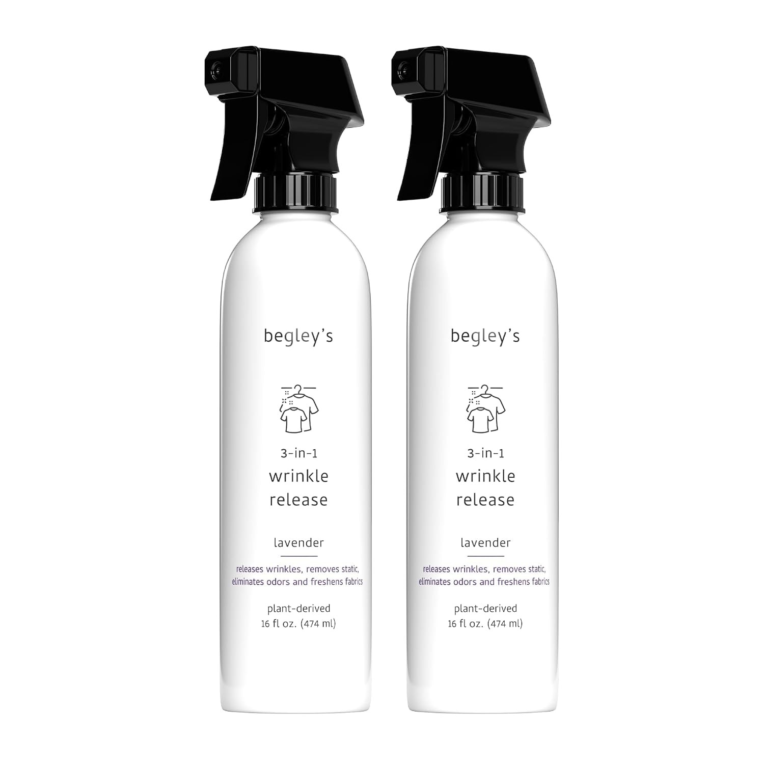 Lavender 3-in-1 Wrinkle Remover, Quick Fix Wrinkle Release, Static Cling