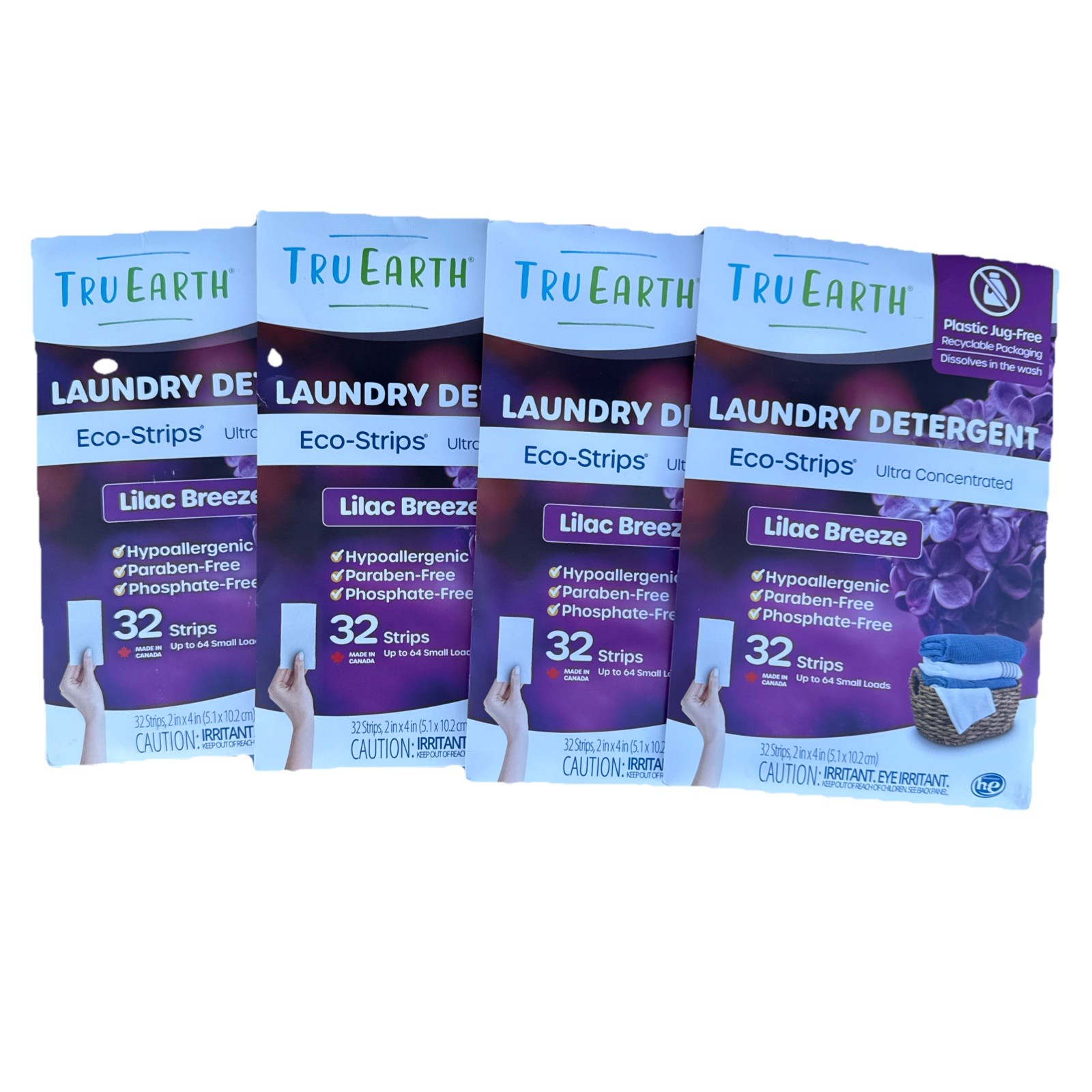 Tru Earth Laundry Detergent Sheets Lilac Breeze & Breeze 32 Pack Up to 64 Loads