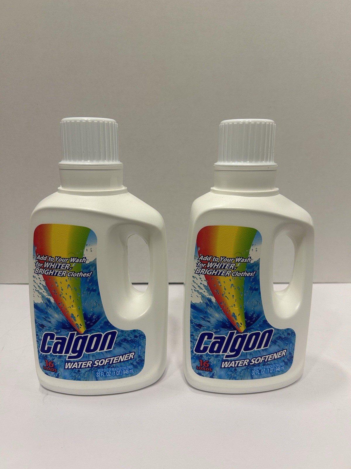 Calgon Water Softener For Whiter Brighter Clothes 32 oz Lot 2