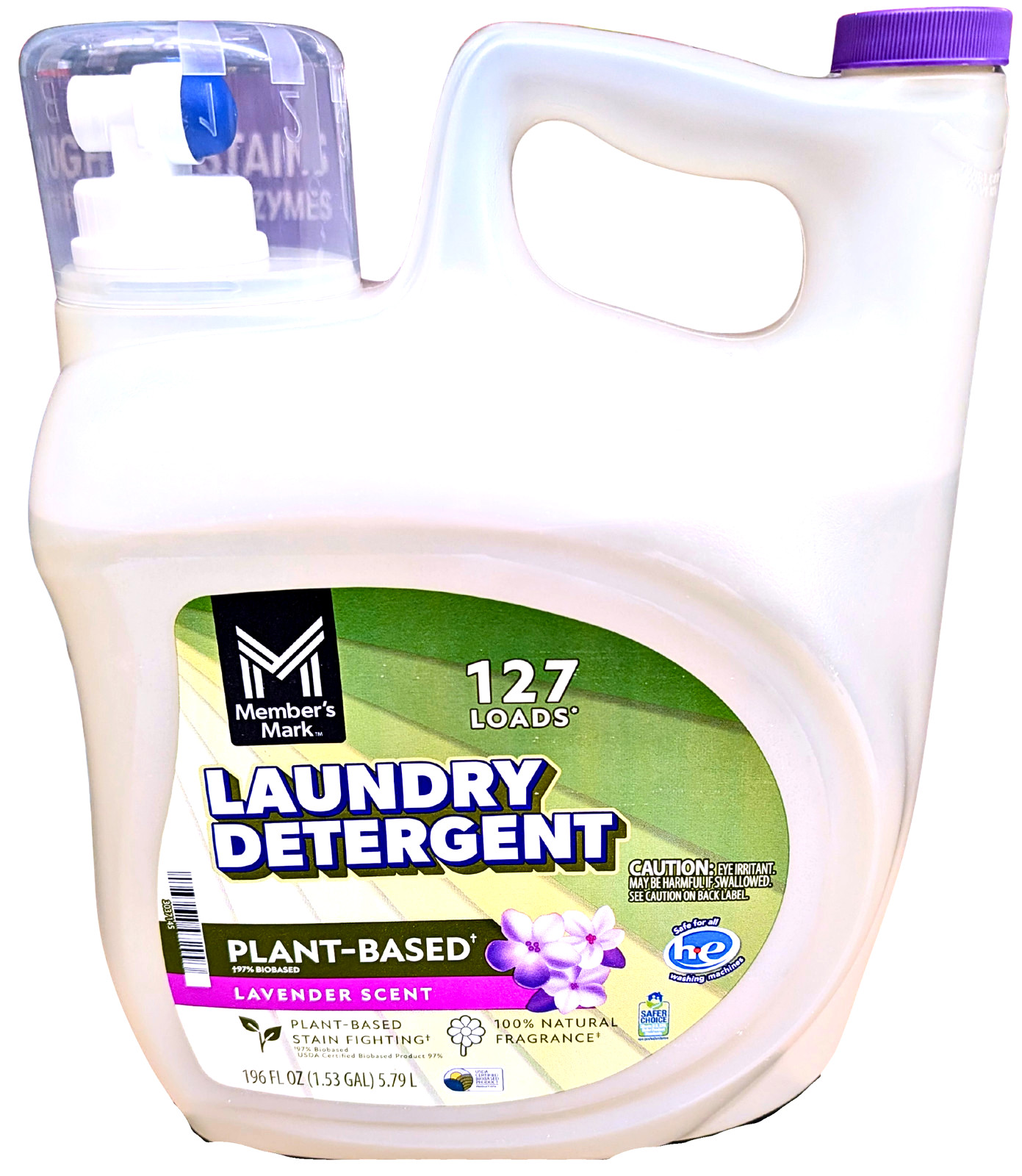 Member’s Mark Liquid Laundry Detergent Lavender 127 Loads 196 Fl Oz