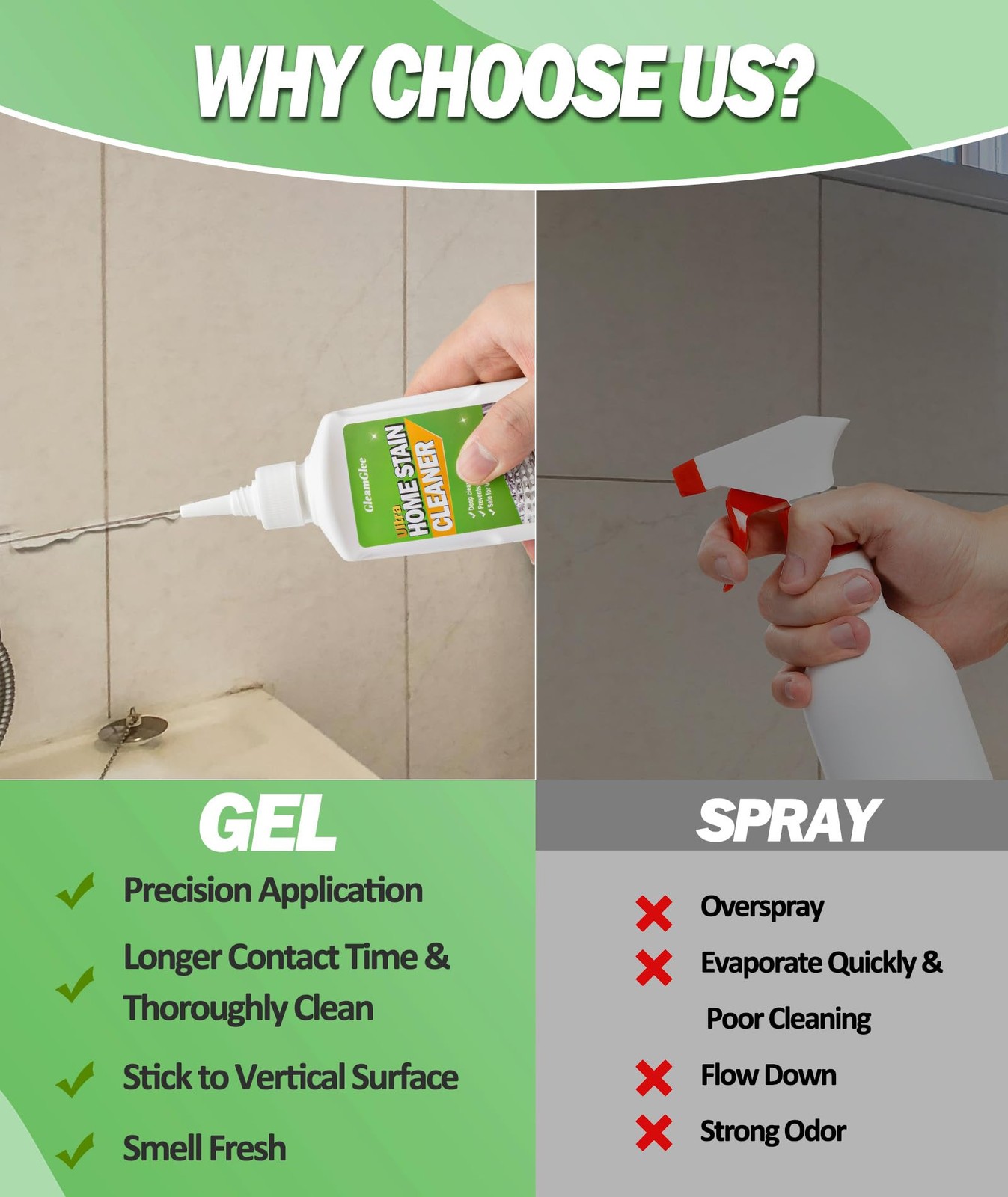 GleamGlee Home Remover Gel, Powerful Washing 5 Fl Oz (Pack of 1), 5 fl.oz