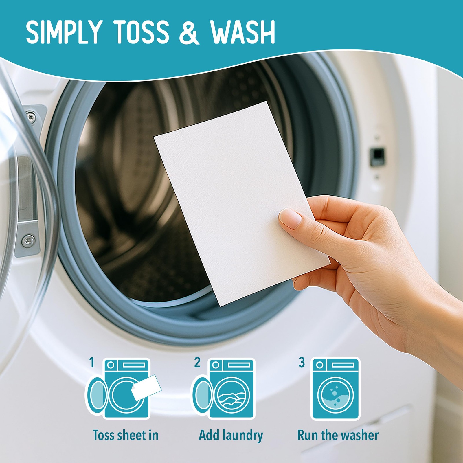 32 PCS Laundry Detergent Sheets 64 Loads Hypoallergenic EcoFriendly Packagin