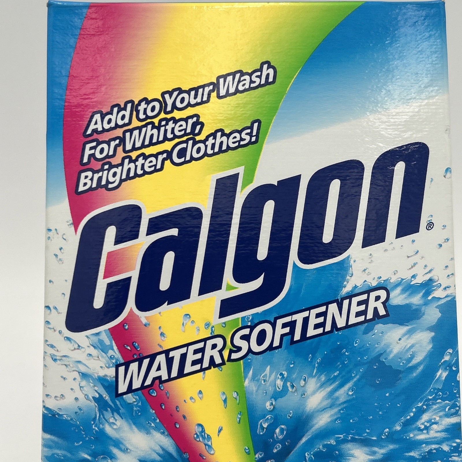 (1) Calgon Water Softener Loose Powder Box 1lb 13.4 Oz Discontinued HTF Partial