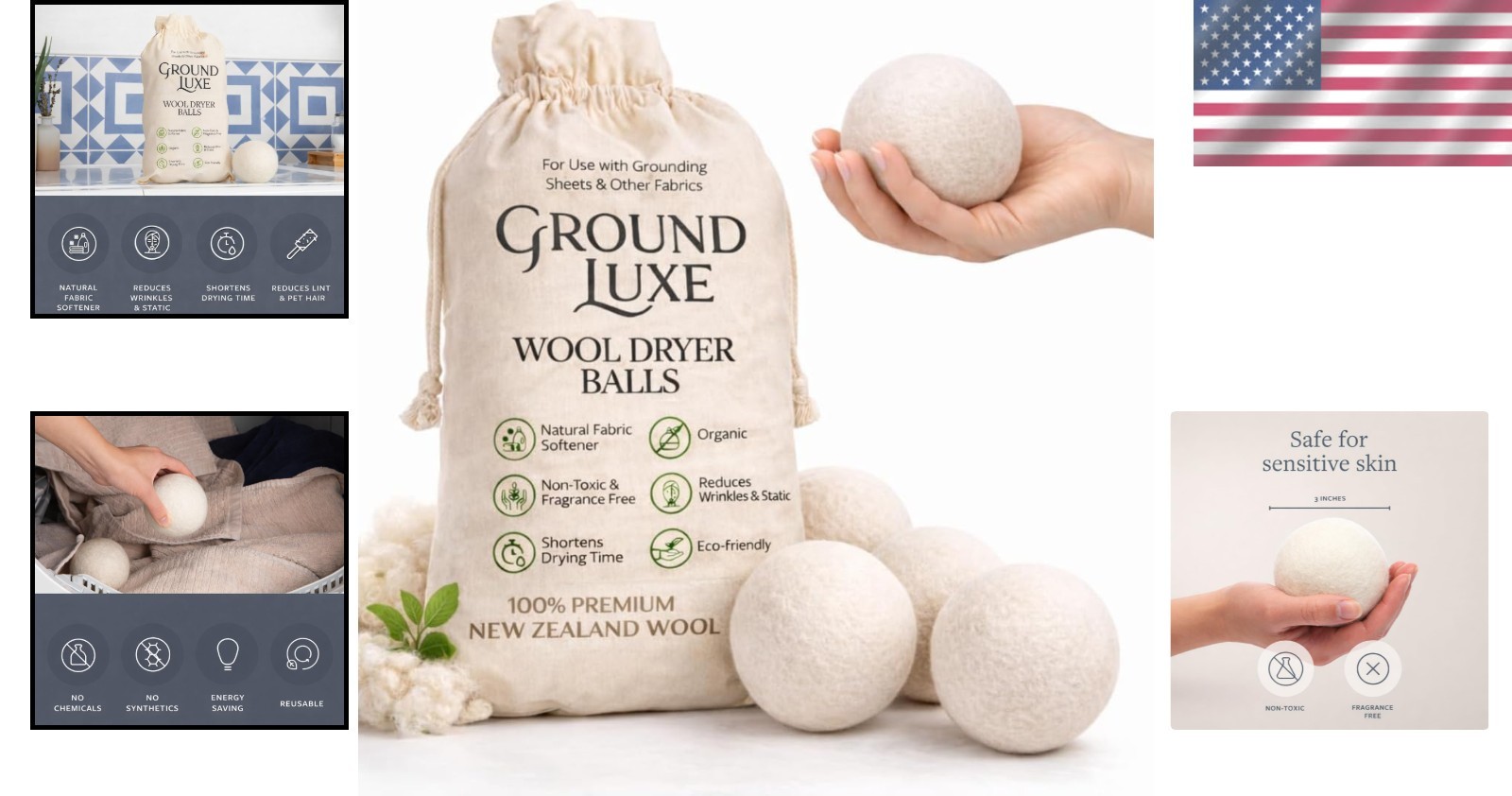 Wool Dryer Balls – Handcrafted & Organic, Perfect for All Laundry Types