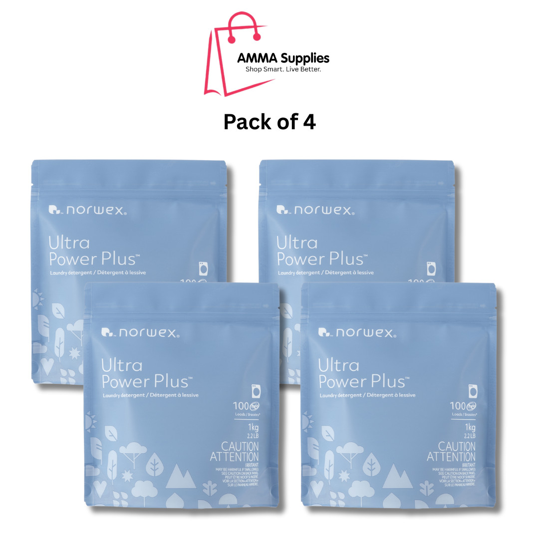 Norwex Ultra Power Plus™ Laundry Detergent, Pack of 4, 1kg or 2.2lb each