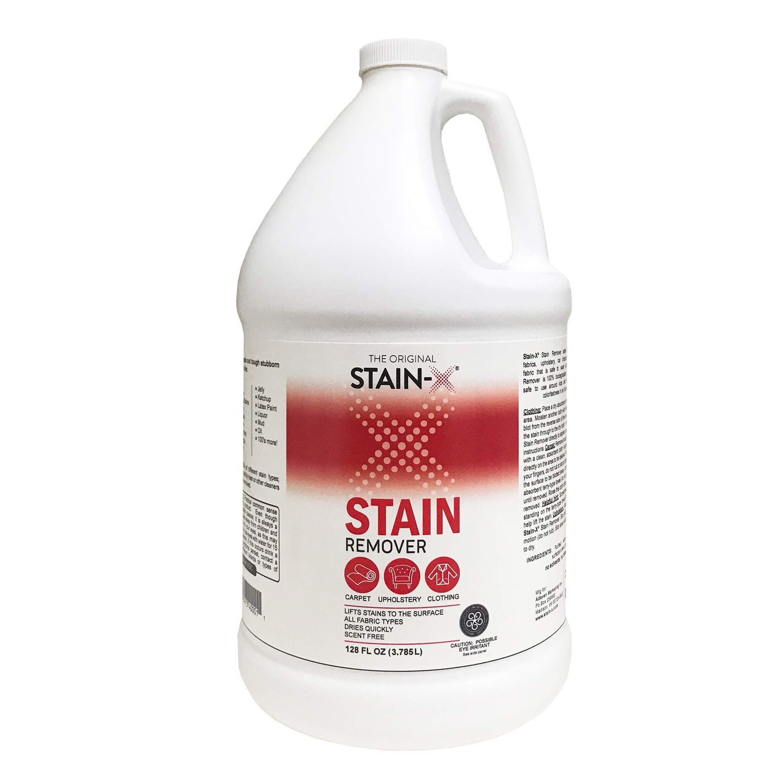 STAIN-X Cleaner | Effective Stain Remover for Laundry, 128 Fl Oz (Pack of 1)