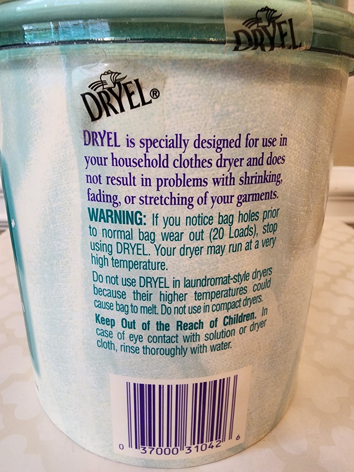 Dryel At Home Dry Cleaner Starter Kit 3-4 Loads Up To 16 Garments Vtg 1997 READ