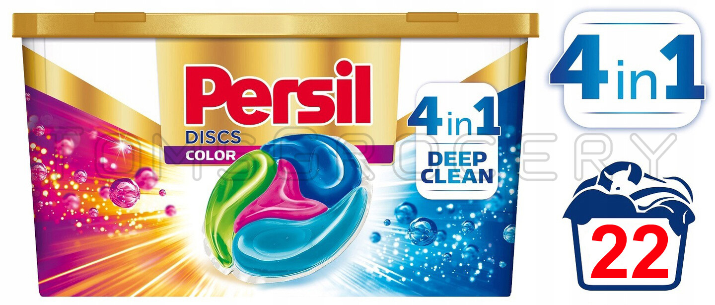 PERSIL DISCS COLOR Deep Clean Laundry Detergent Washing Machine 22 Capsules