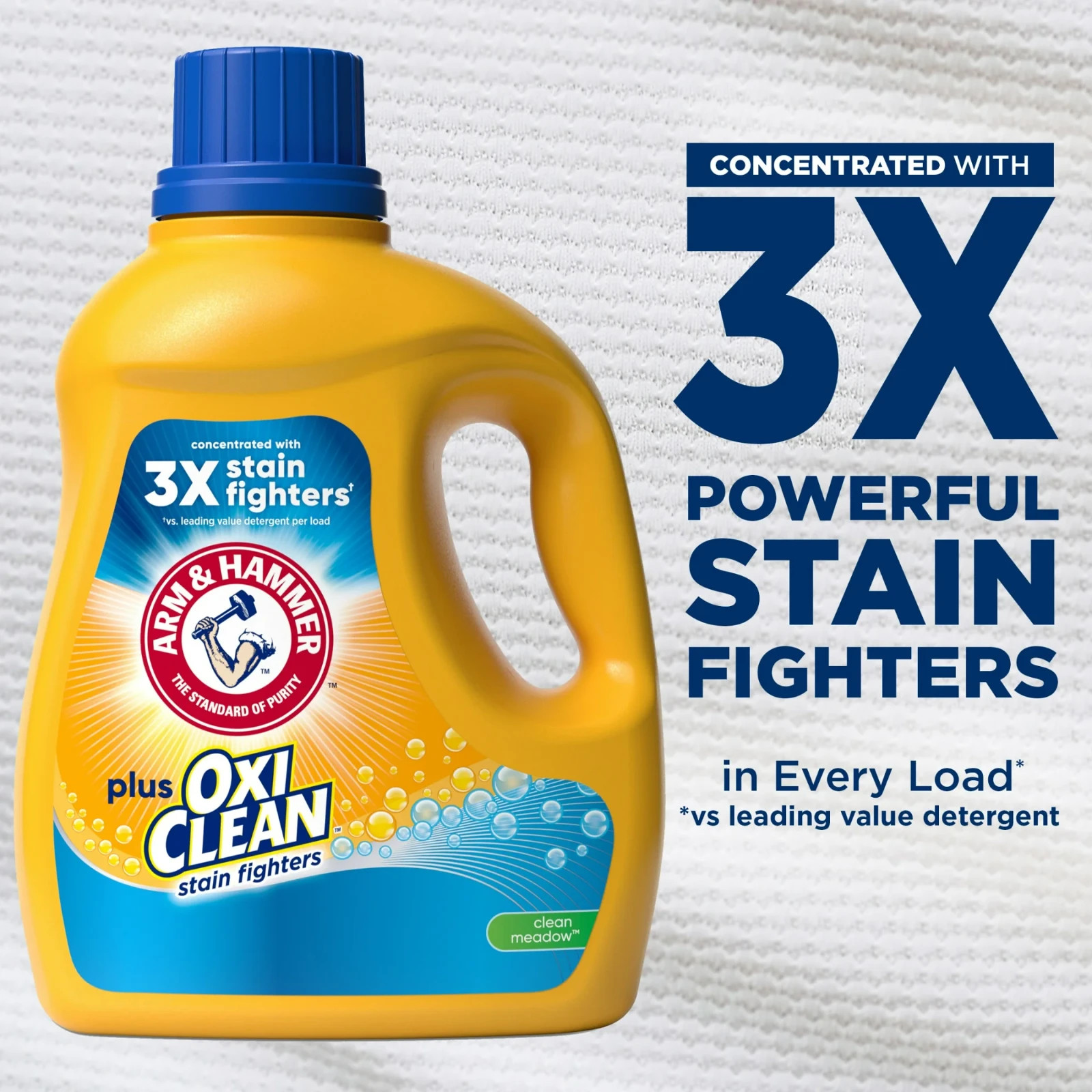 ARM & HAMMER Plus OxiClean Liquid Laundry Detergent, 77 loads, 100.5 fl oz