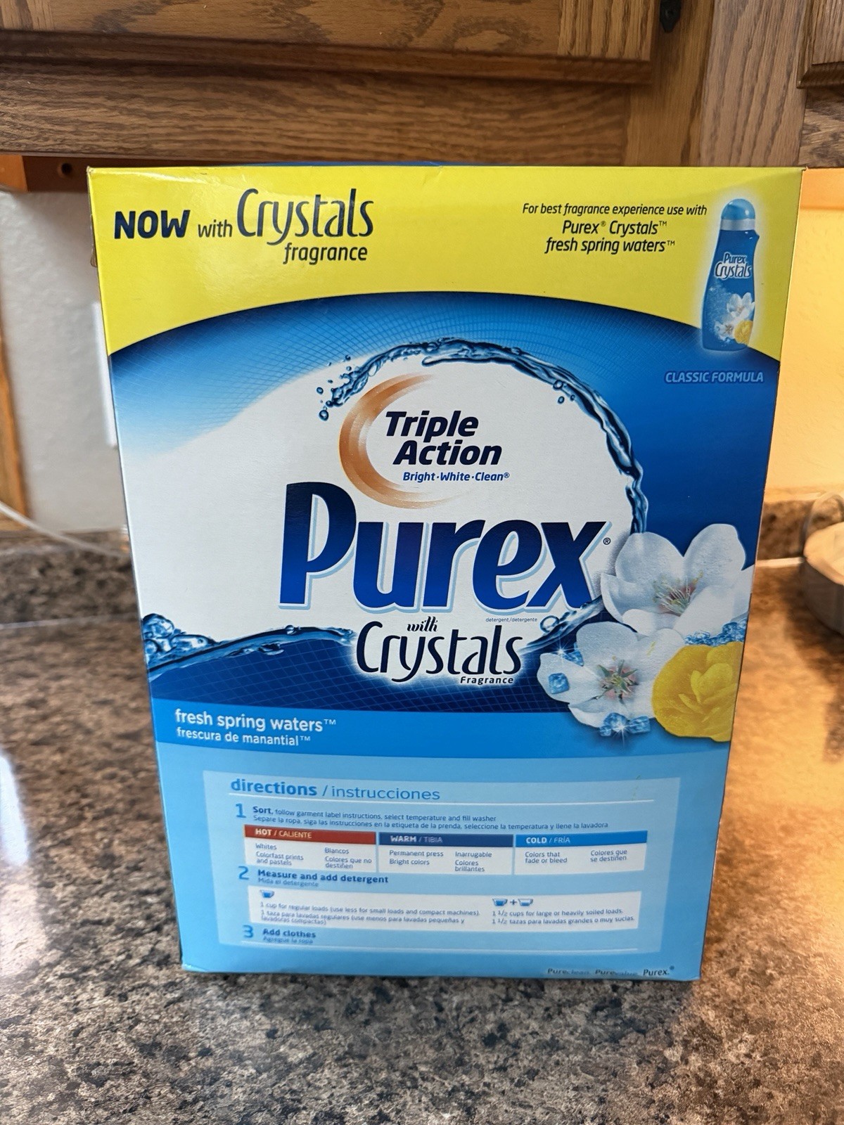 1 Box 4lb Purex 70 Oz Dirt Lift Action Crystals Bright White Detergent