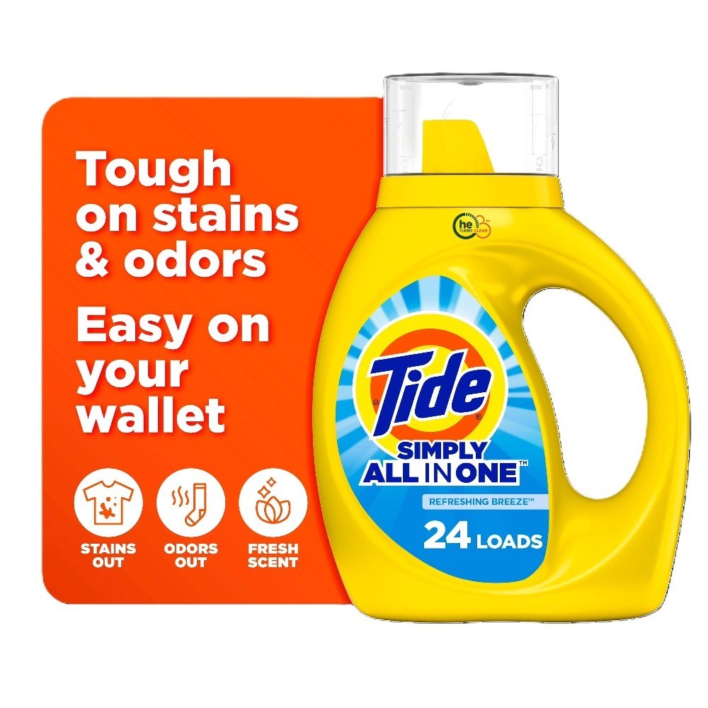 Liquid Laundry Detergent Refreshing Breeze 24 Loads 32 fl oz
