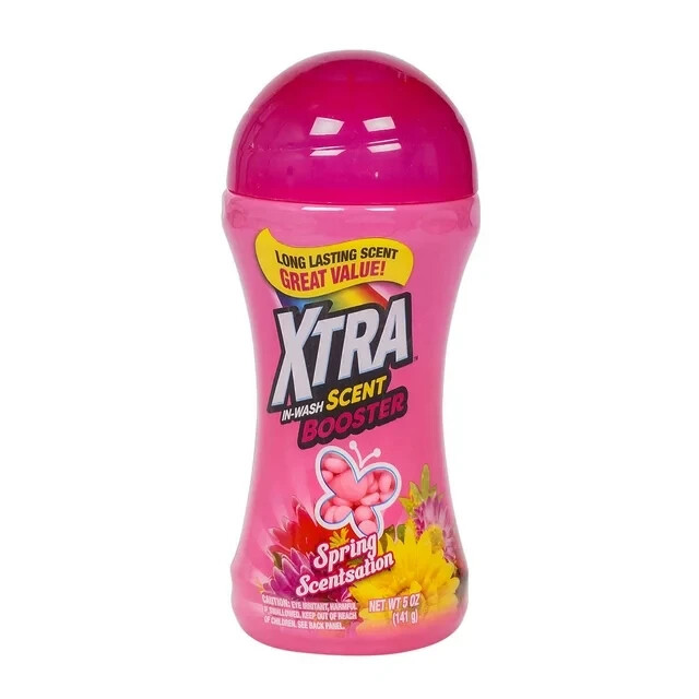 XTRA In-Wash Scent Booster Beads Spring Scentsation 5 Oz Bottles Set of 2