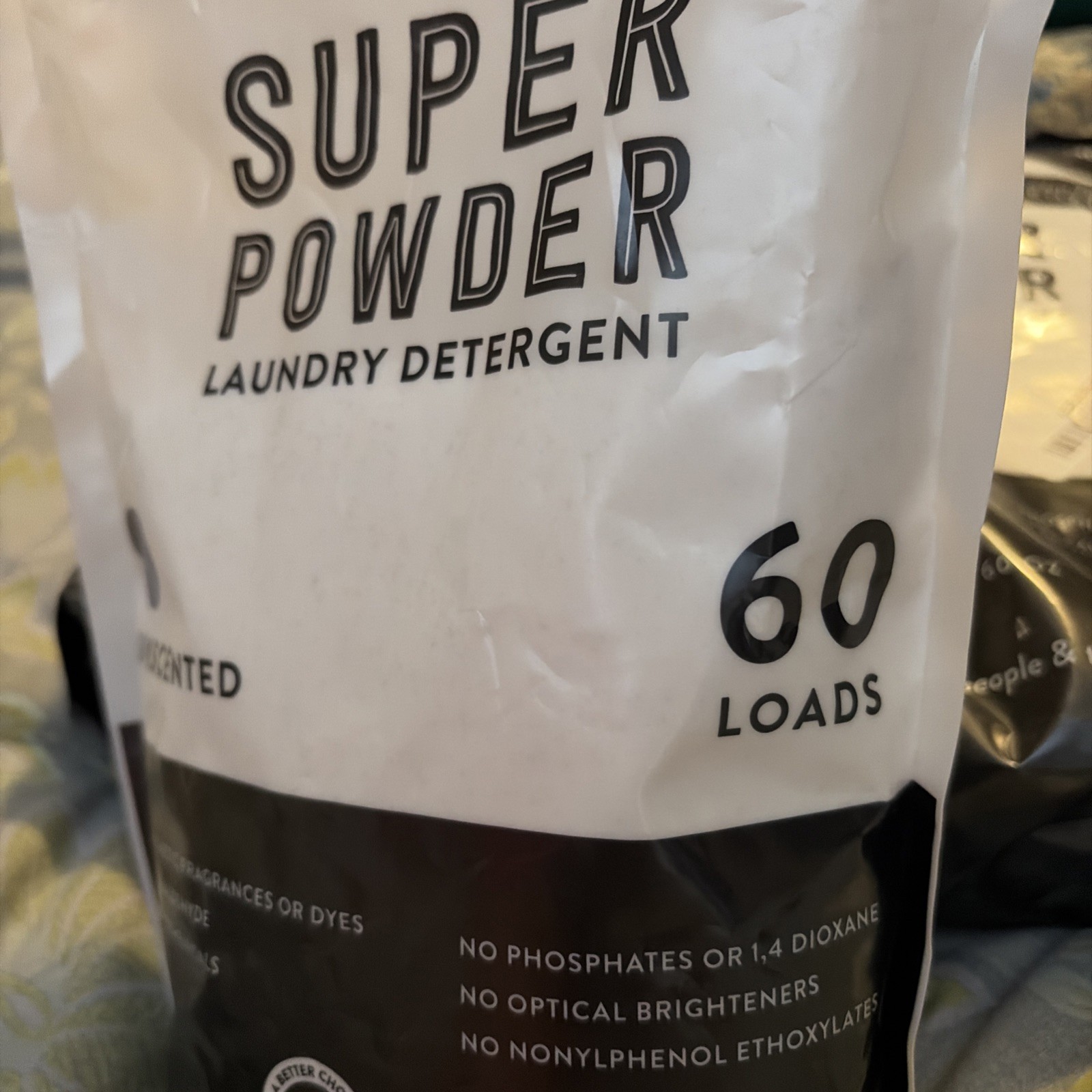 Molly’s Suds Laundry Detergent Powder Unscented 3 Bags/ 60 loads each New