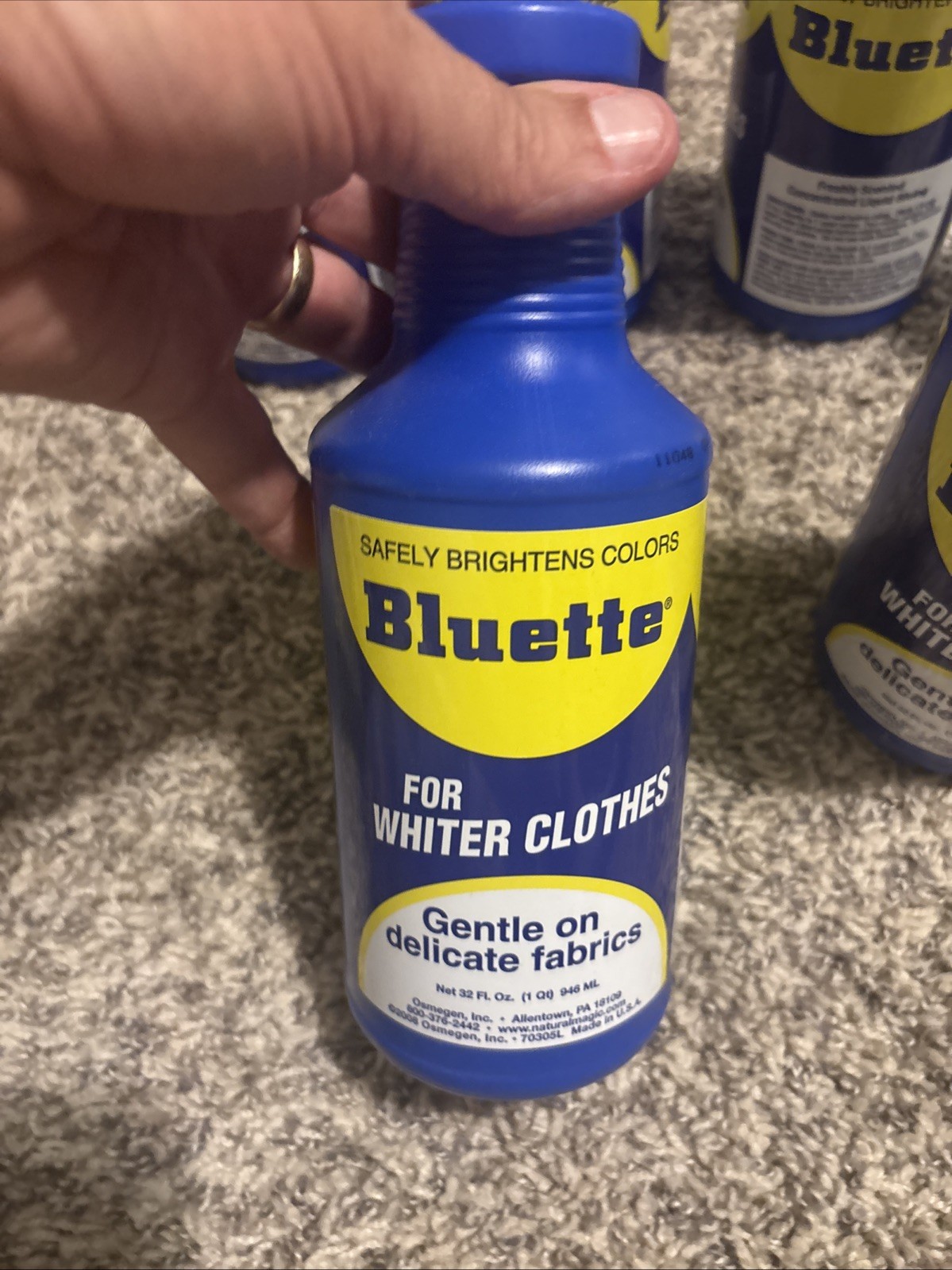Lot Of 6 Bluette Concentrated Liquid Laundry Laundry Detergent Whitener 32 fl oz