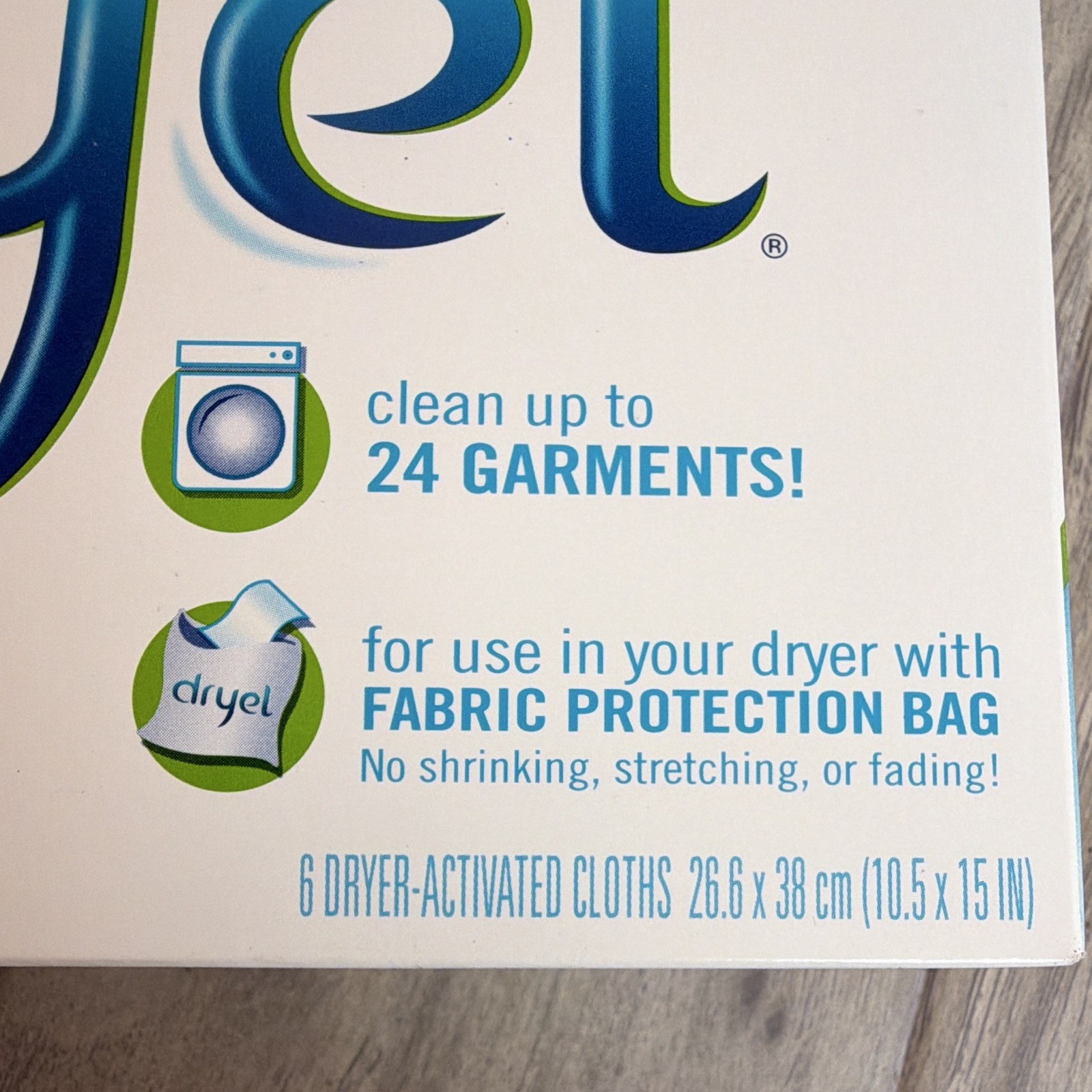 NEW – Dryel At-Home Dry Cleaning Refills 6 Cloths HE Clean Breeze – 24 Garments