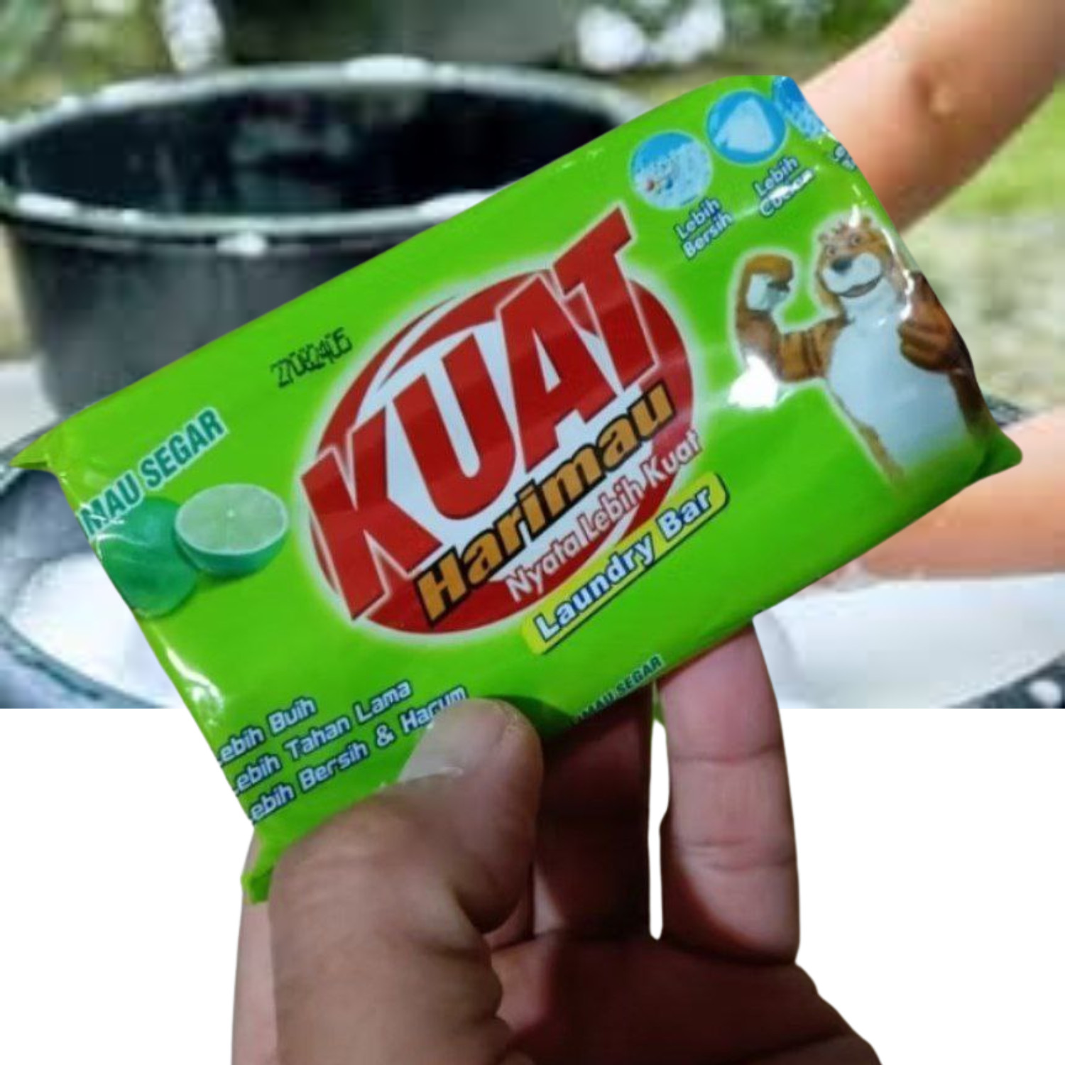 5/4 KUAT Detergent Bar Laundry Bar Soap Powerful Cleaning Lemon Flower Fragrance