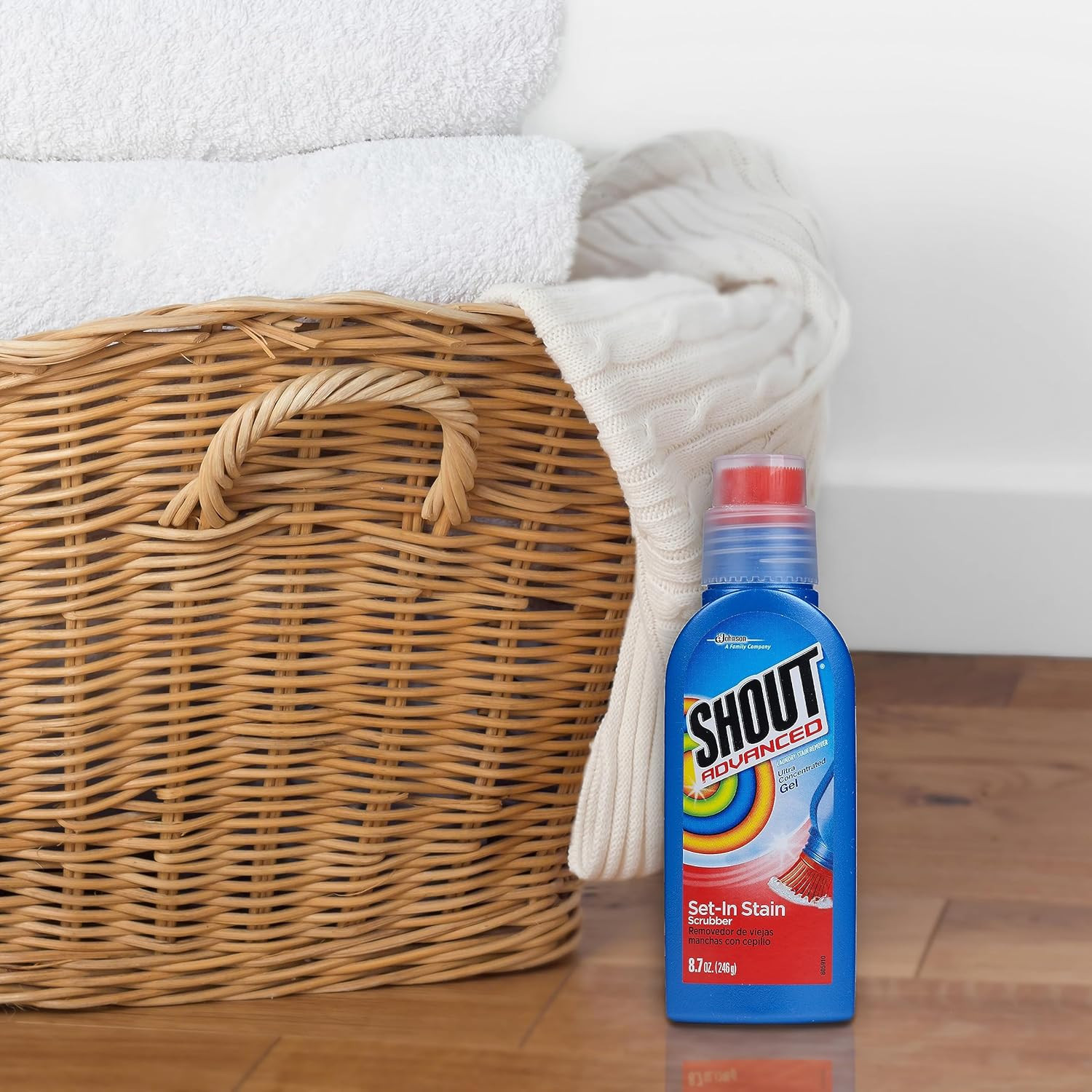 Advanced Stain Remover Gel for Clothes Laundry, Ultra Concentrated Gel with Buil