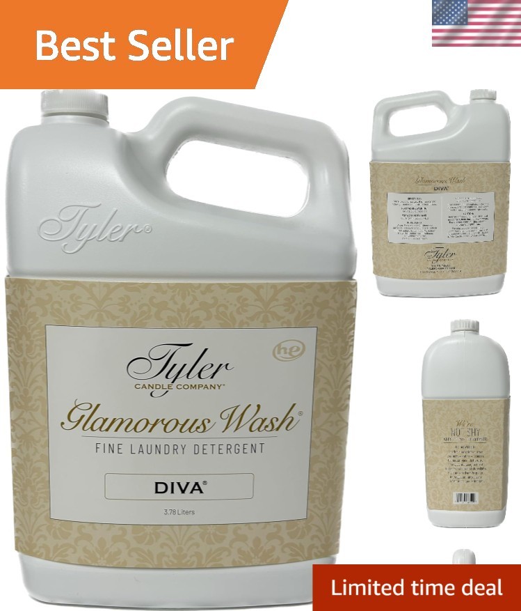 Luxury Tyler Glam Wash Detergent – 128 Fl Oz Diva Scent for Fine Fabrics