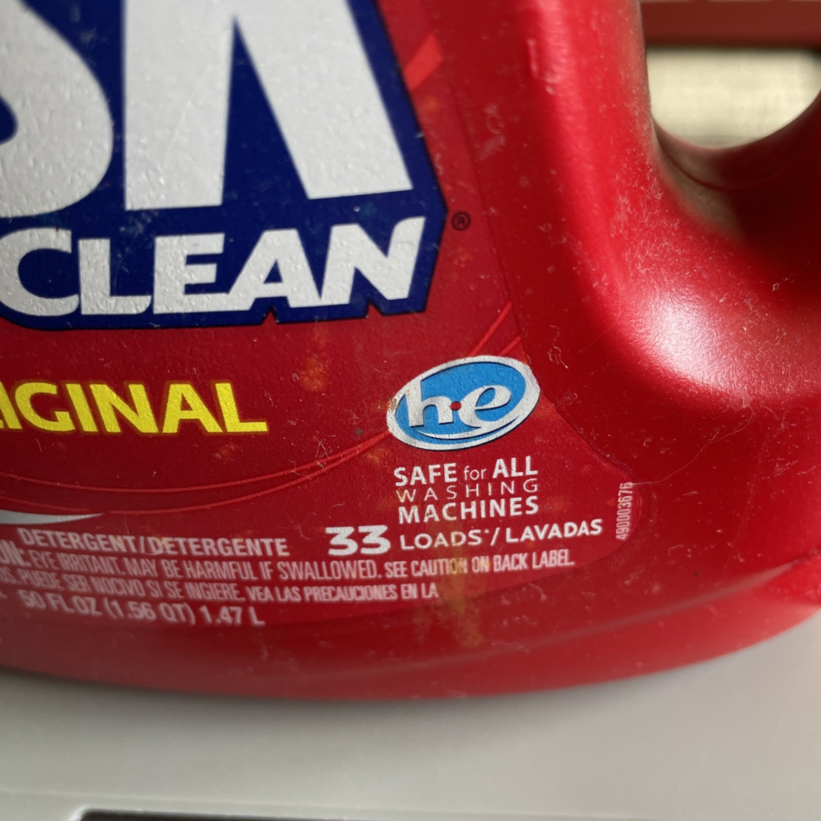 Wisk DEEP CLEAN ORIGINAL Laundry Detergent 33 Loads 50 oz 1.47 L Micro Cleaners