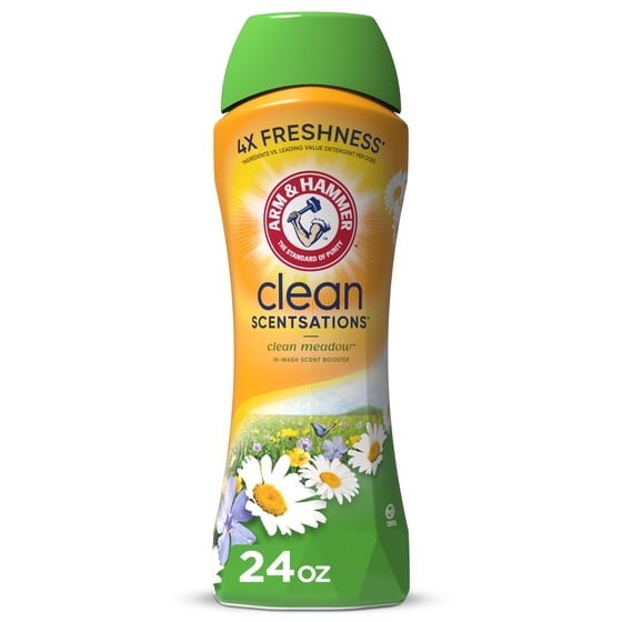 Arm & Hammer Clean Meadow Scent Booster 24 oz Pack of 2 Laundry Beads