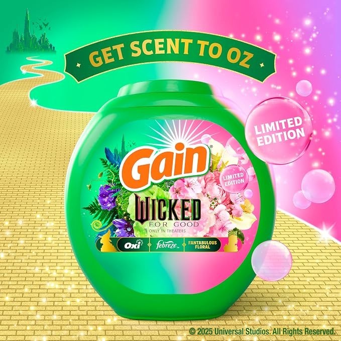 Limited Edition 42 Ct Gain Flings Wicked for Good Laundry Detergent Pods