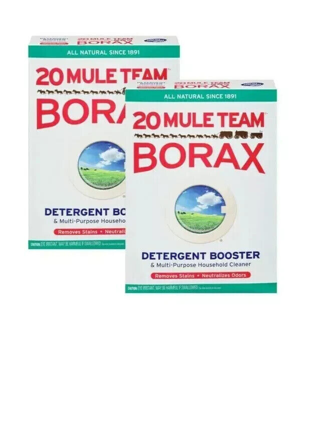 20 Mule Team Detergent Booster ALL NATURAL Multi Purpose Cleaner 65 Oz (2 PACK)