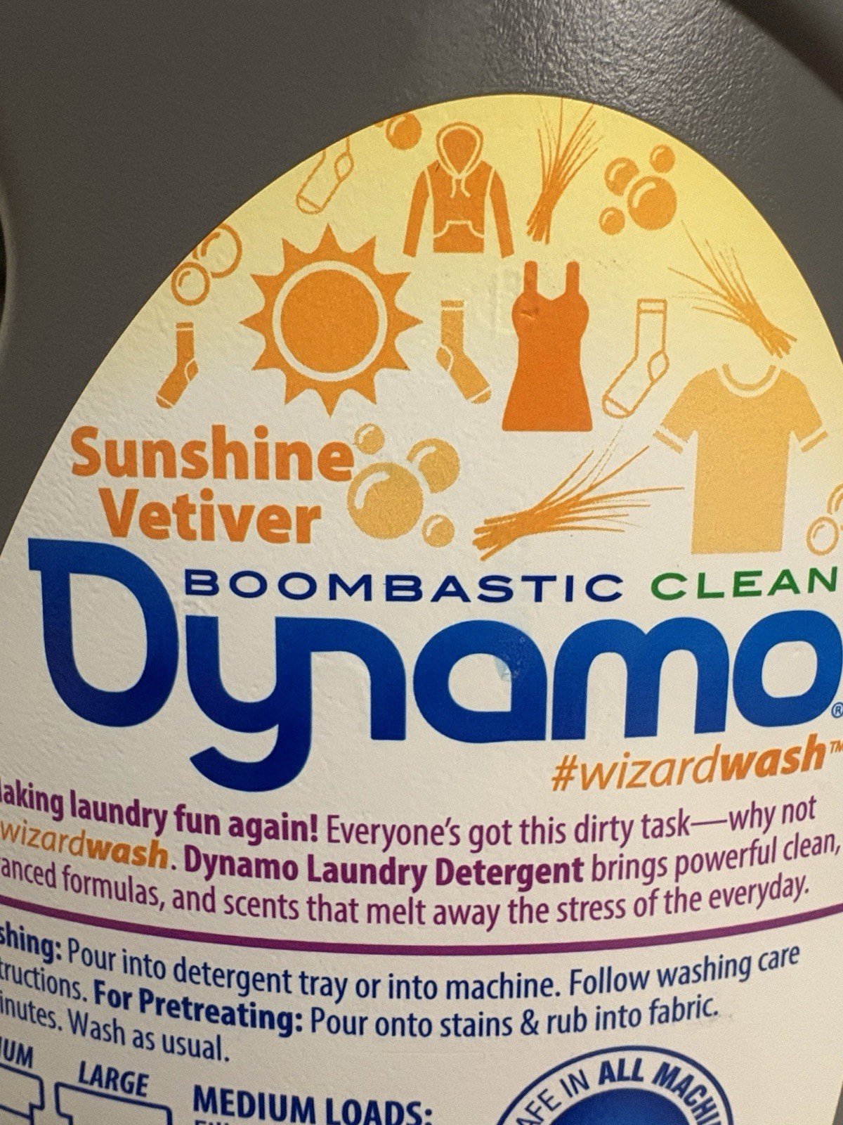 2-Pack Dynamo Sunshine Vetiver 4X Concentrated Liquid Laundry Detergent 60 Loads