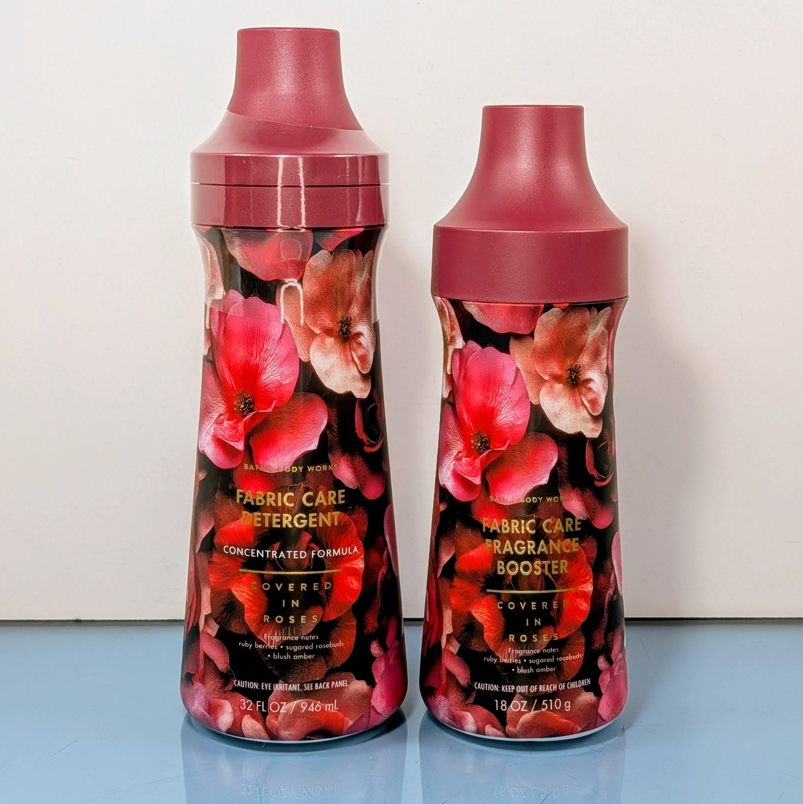 2pc Set COVERED IN ROSES Bath & Body Works Laundry Detergent + Fragrance Booster