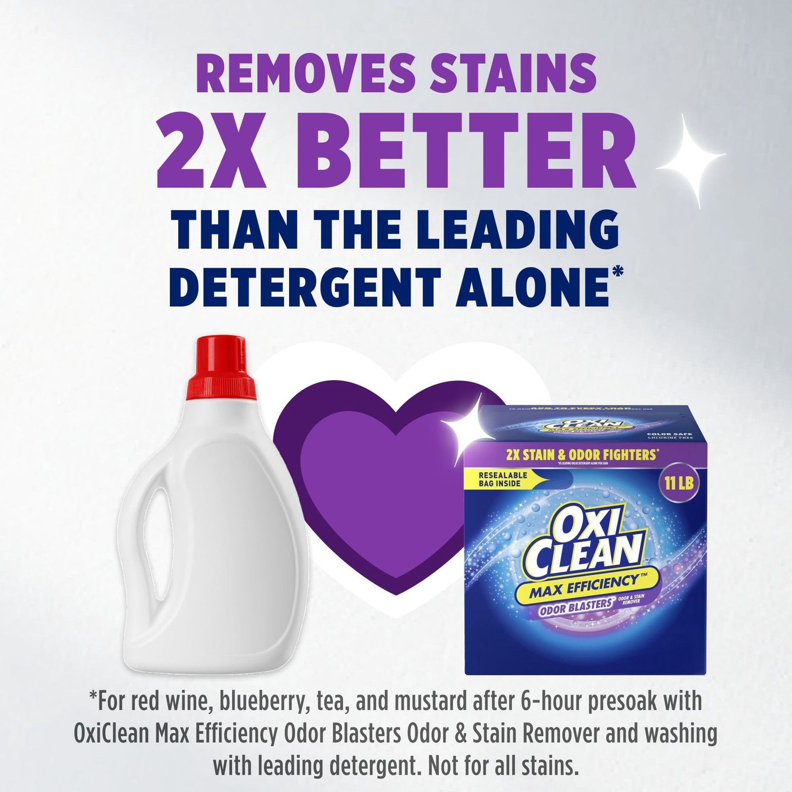 OxiClean Max Efficiency Odor Blasters Laundry Stain Remover Powder, 11 lb.