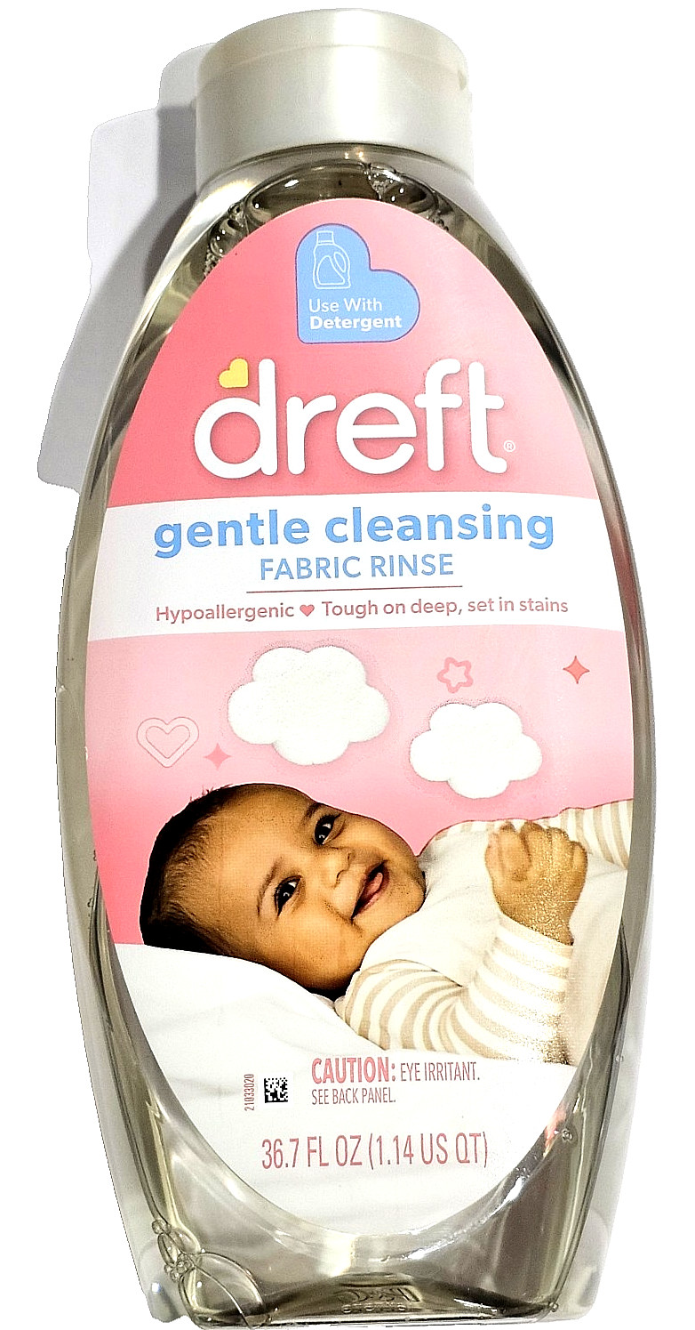 Dreft Gentle Cleansing Fabric Rinse Hypoallergenic Use With Detergent 36.7oz