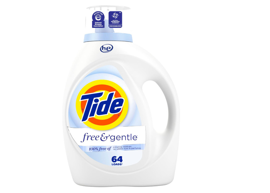**84 fl oz Tide Free & Gentle Liquid Laundry Detergent – 64 Loads**
