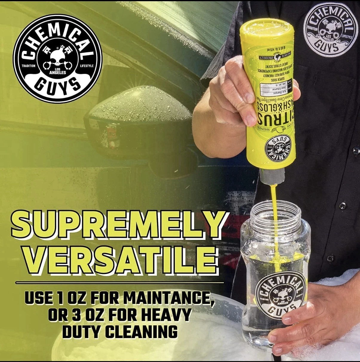 (2 pack) Chemical Guys Citrus Wash & Gloss Concentrated Car Wash (16 oz) SEALED