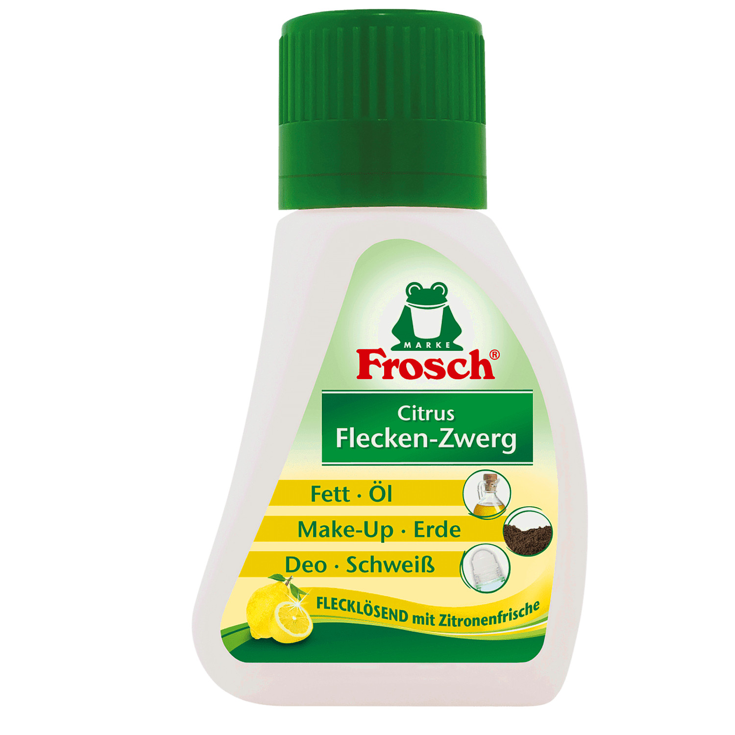 3x 75ml Frosch Citrus Flecken-Zwerg Flecklösend mit Zitronenfrische für Fett Deo