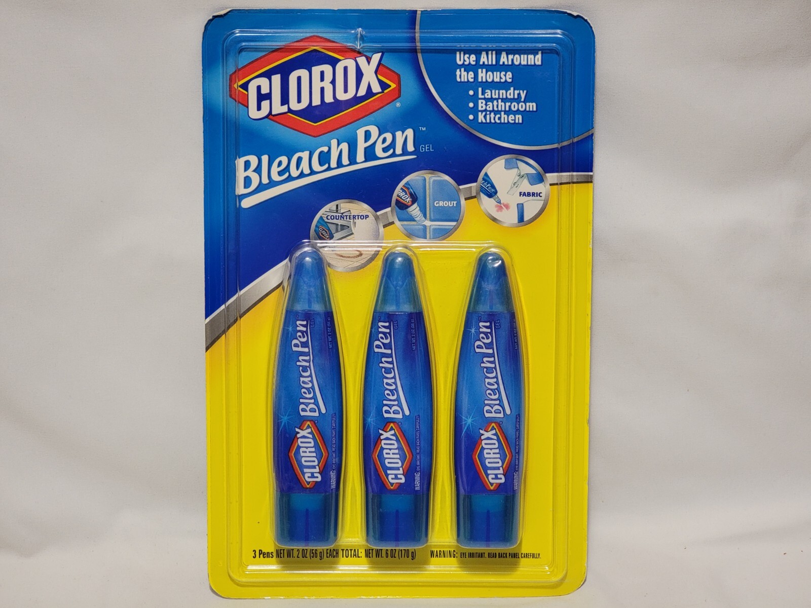 NEW 3 X Clorox Bleach Pens (2 Ounces Each) SEALED Dual-Tipped Fine / Broad 2003