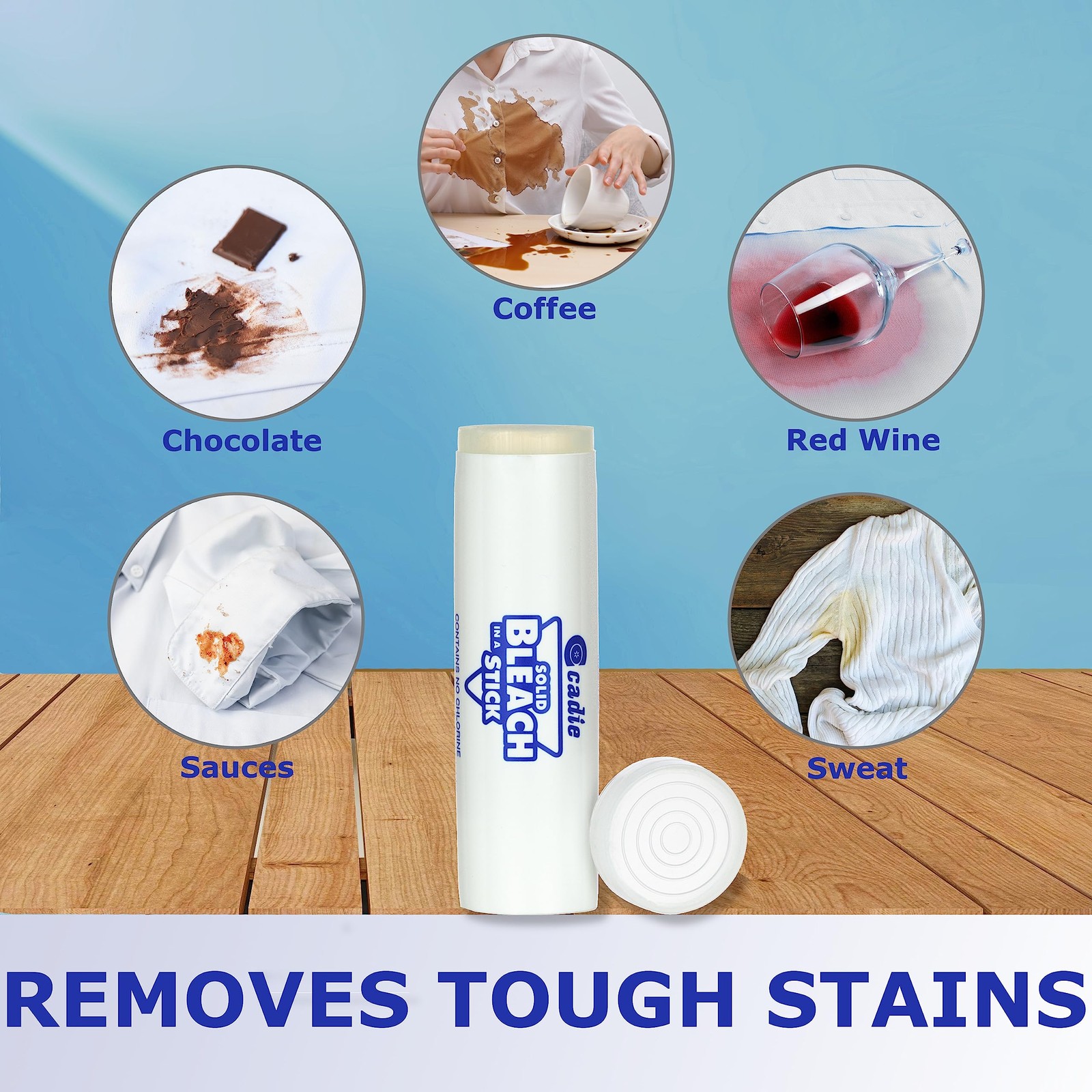 Solid Bleach in a Stick – Concentrated and Natural Stain Remover Solution for…