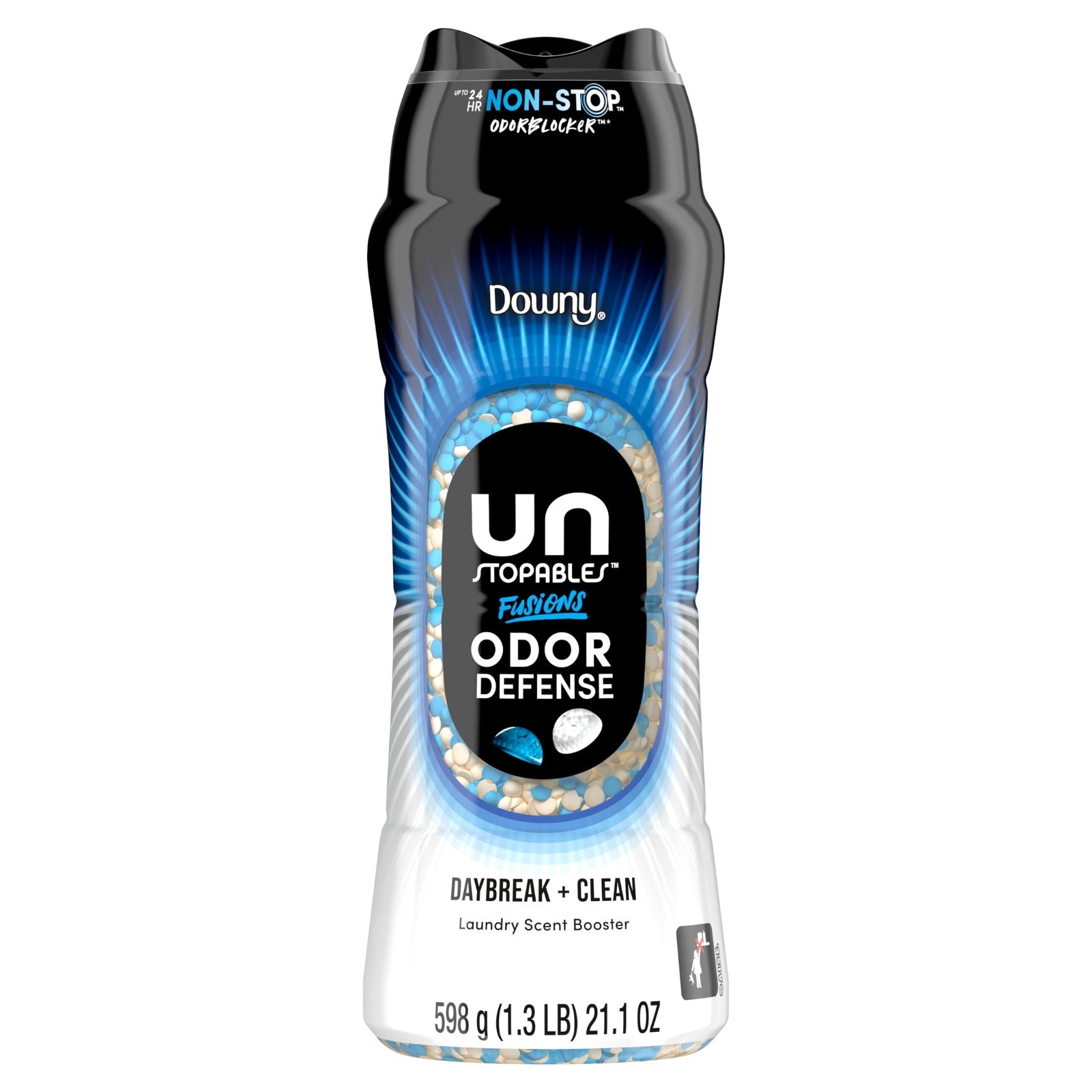 Downy Unstopables Fusions Odor Defense In-Wash Scent Beads Daybreak Clean 21.1oz