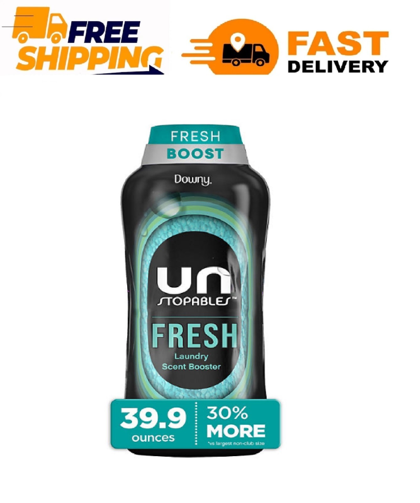 Downy Unstopables In-Wash Laundry Scent Booster Beads, Fresh, 39.9 oz