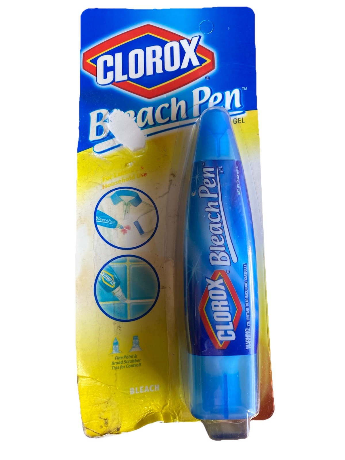 VTG 2002 Clorox Bleach Pen Gel for Whites Dual Tipped 2 oz NOS Discont.