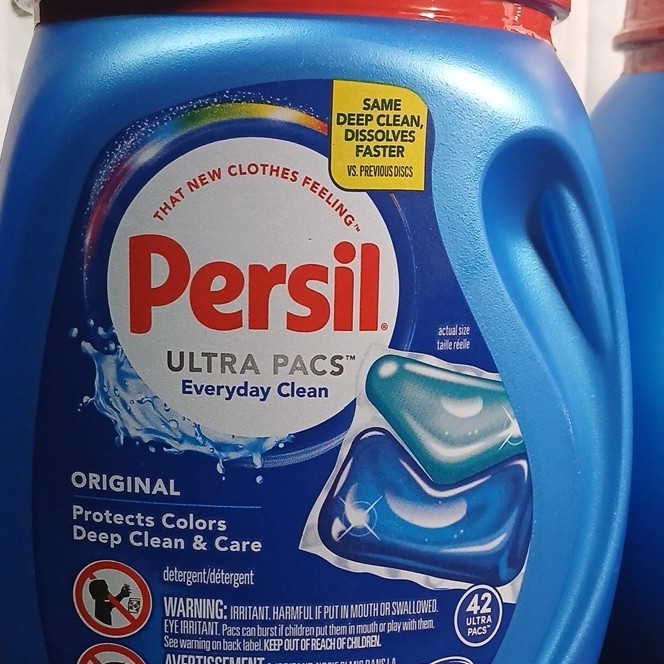 2 Persil Ultra Pacs Everyday Clean Detergent Capsules Washing Machine 42 Count