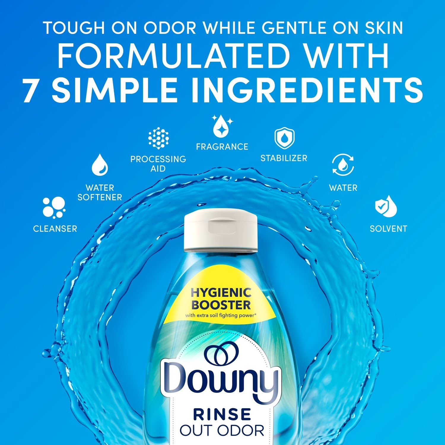 Downy Rinse Out Odor Laundry Rinse Cool Cotton Scent Refreshes 48 Fl Oz