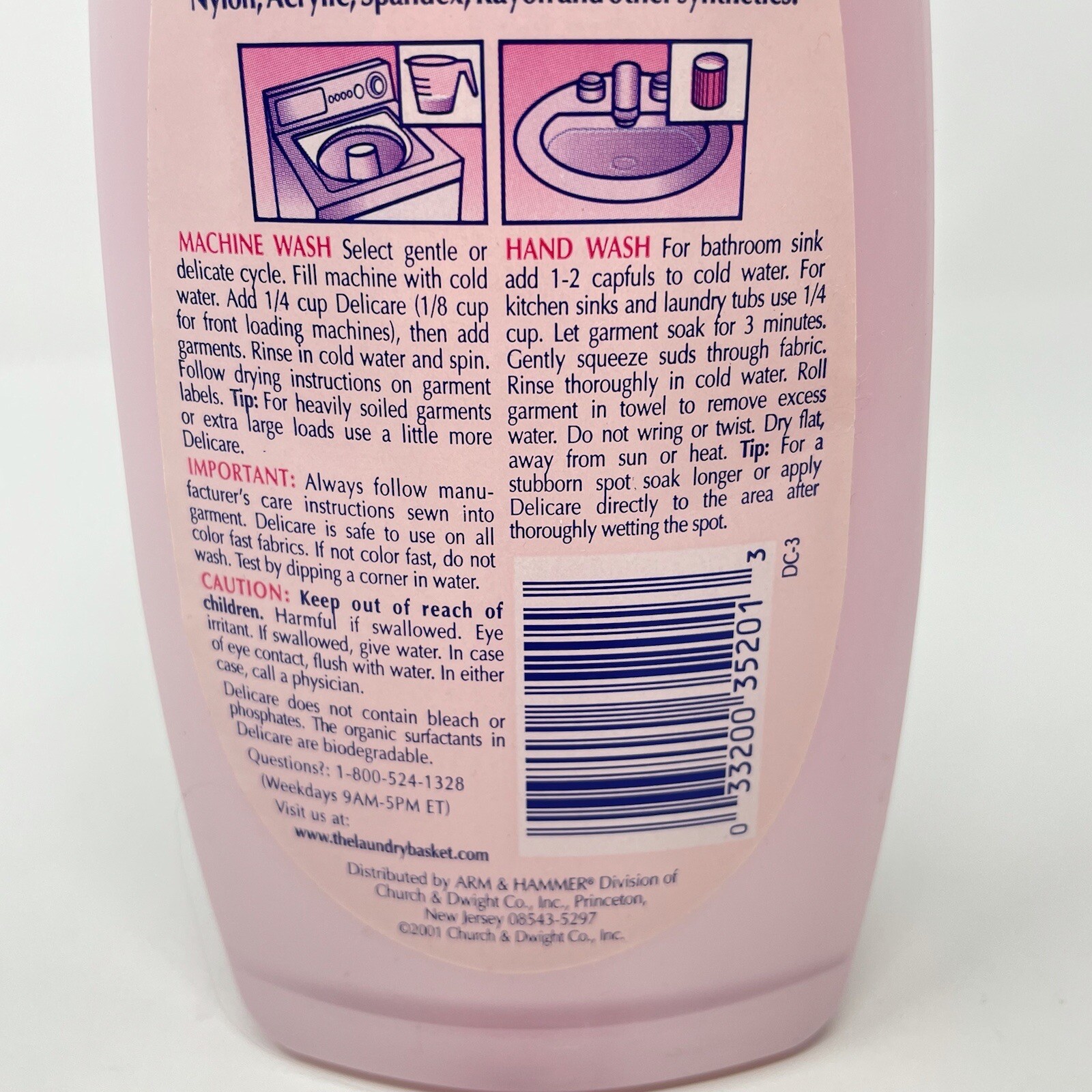 VTG Delicare Cold Water Wash For All Fine Washables -16 Oz. Delicate Fabric