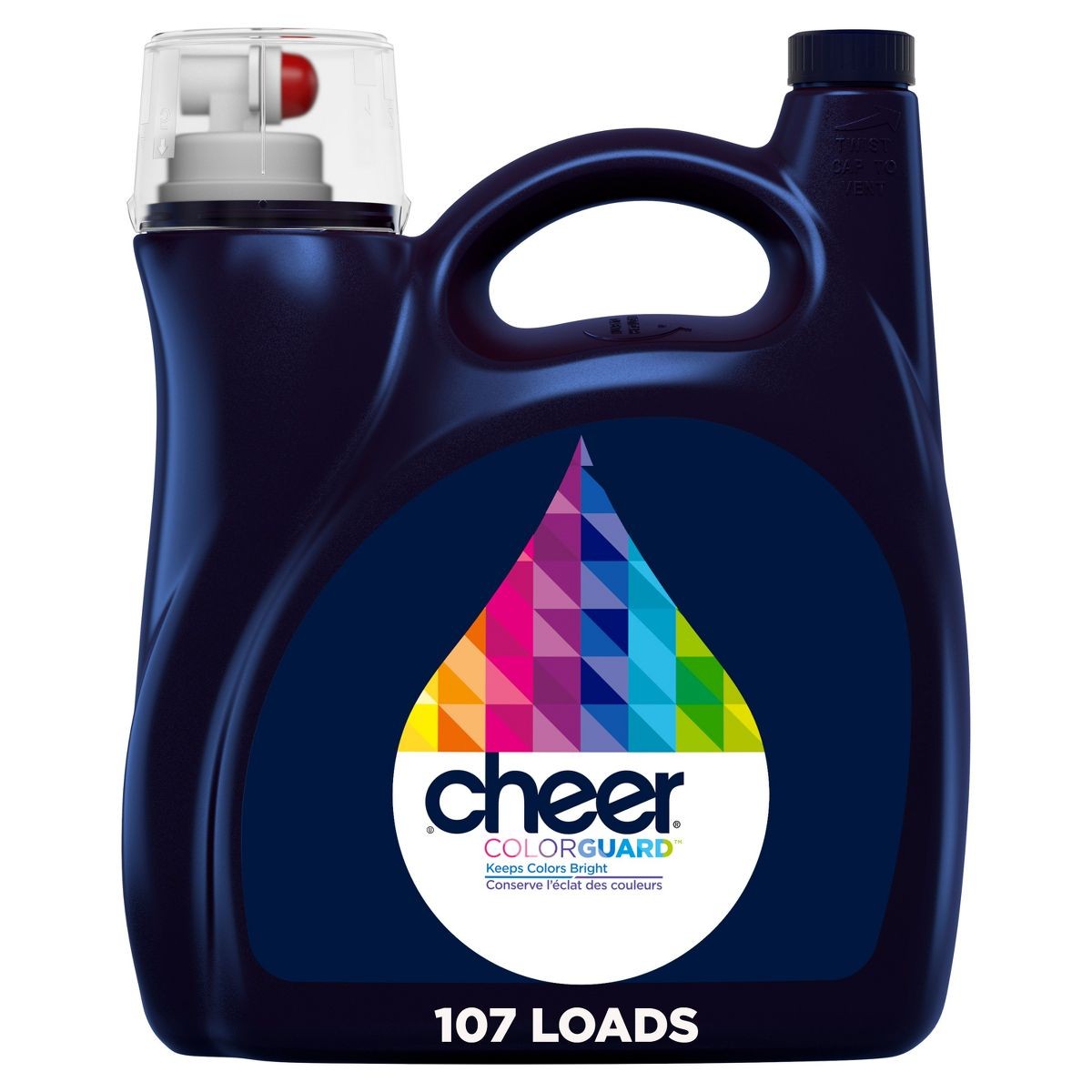 🧺✨ Cheer Original HE Liquid Laundry Detergent – 141 fl oz, 107 Loads 🌈