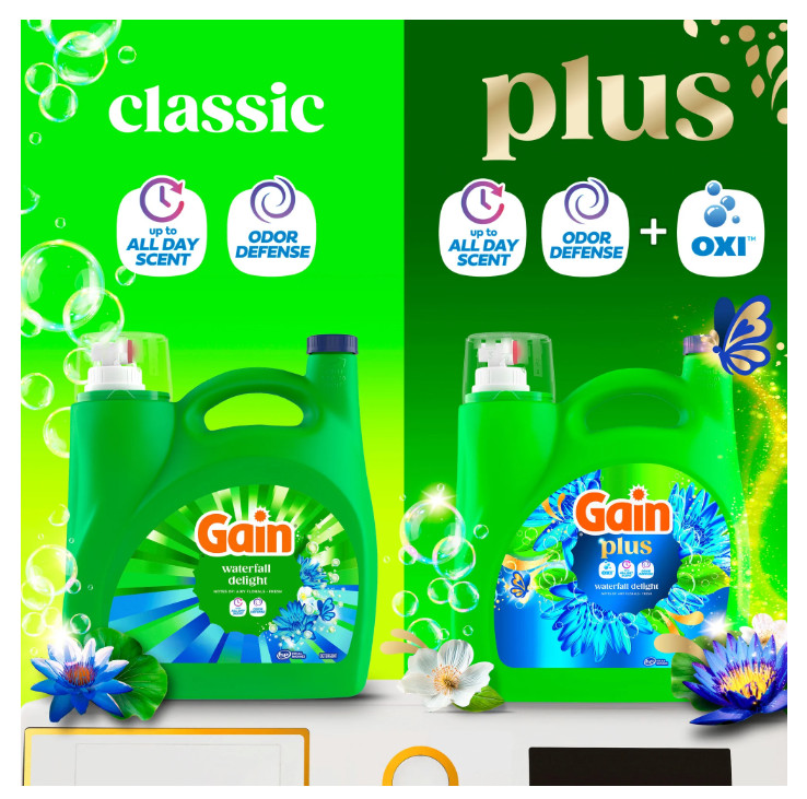 Gain Plus Liquid Laundry Detergent Odor Defense OXI 170 fl oz 129 Loads